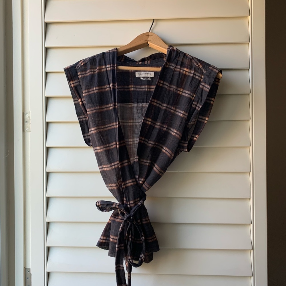 Isabel Marant Étoile 100% cotton wrap top